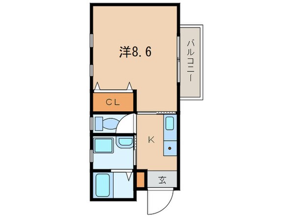 サンマリン海岸通の物件間取画像